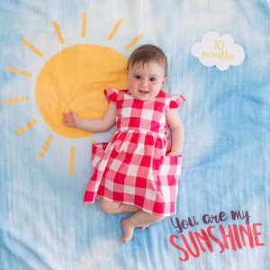Lulujo Milestone Σεντονάκι Μωρού 'You are my Sunshine'