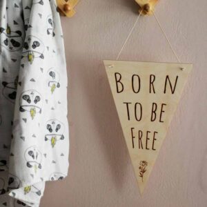 Pastel Kate Σημαιάκι 'Born to be Free'