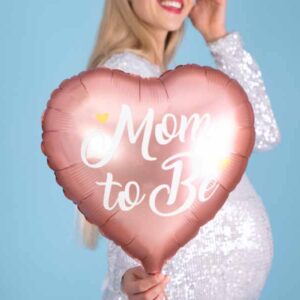 Μπαλόνι 'Mom to Be' Ροζ Καρδούλα (1τμχ)